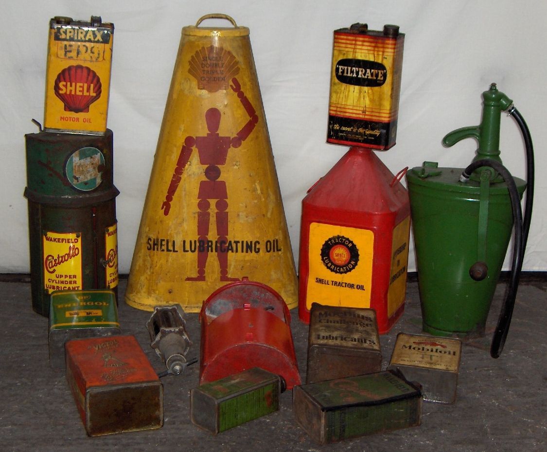 Shell Oil Can Rack Bonhams Cars : Assorted oil dispensers, racks and cans,