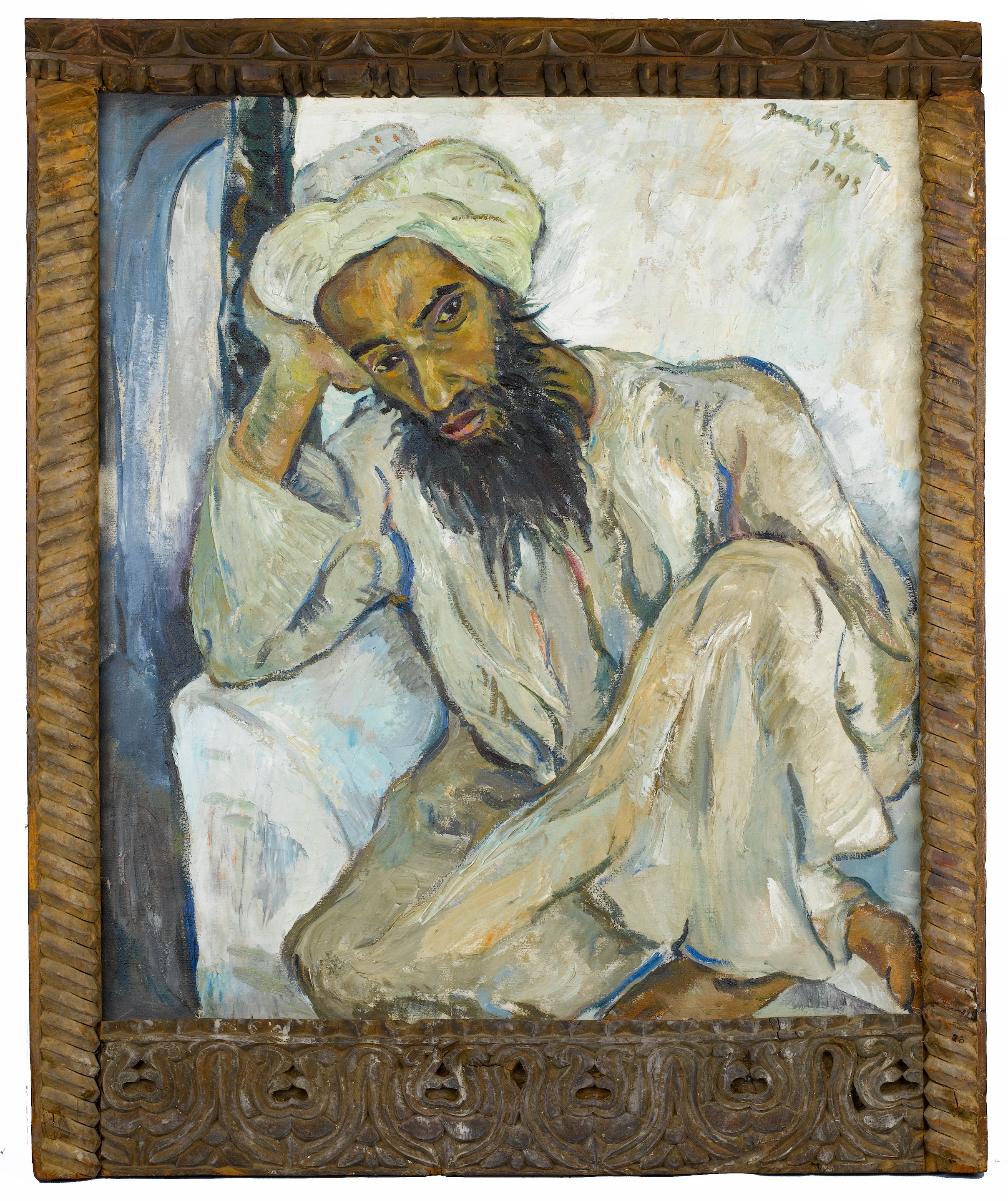 Contemporary artwork detail inspired visual for Arab Priest