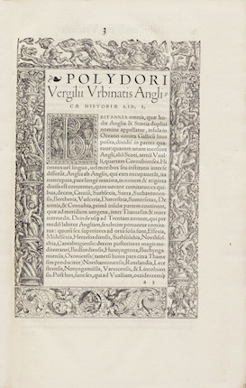 Bonhams VERGIL (POLYDORE) Anglicae historiae