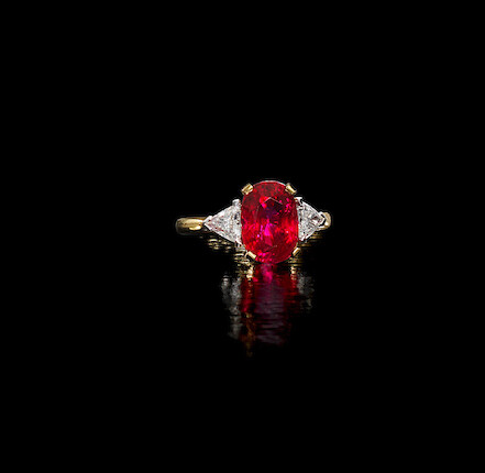 A ruby and diamond ring, by Mappin & Webb