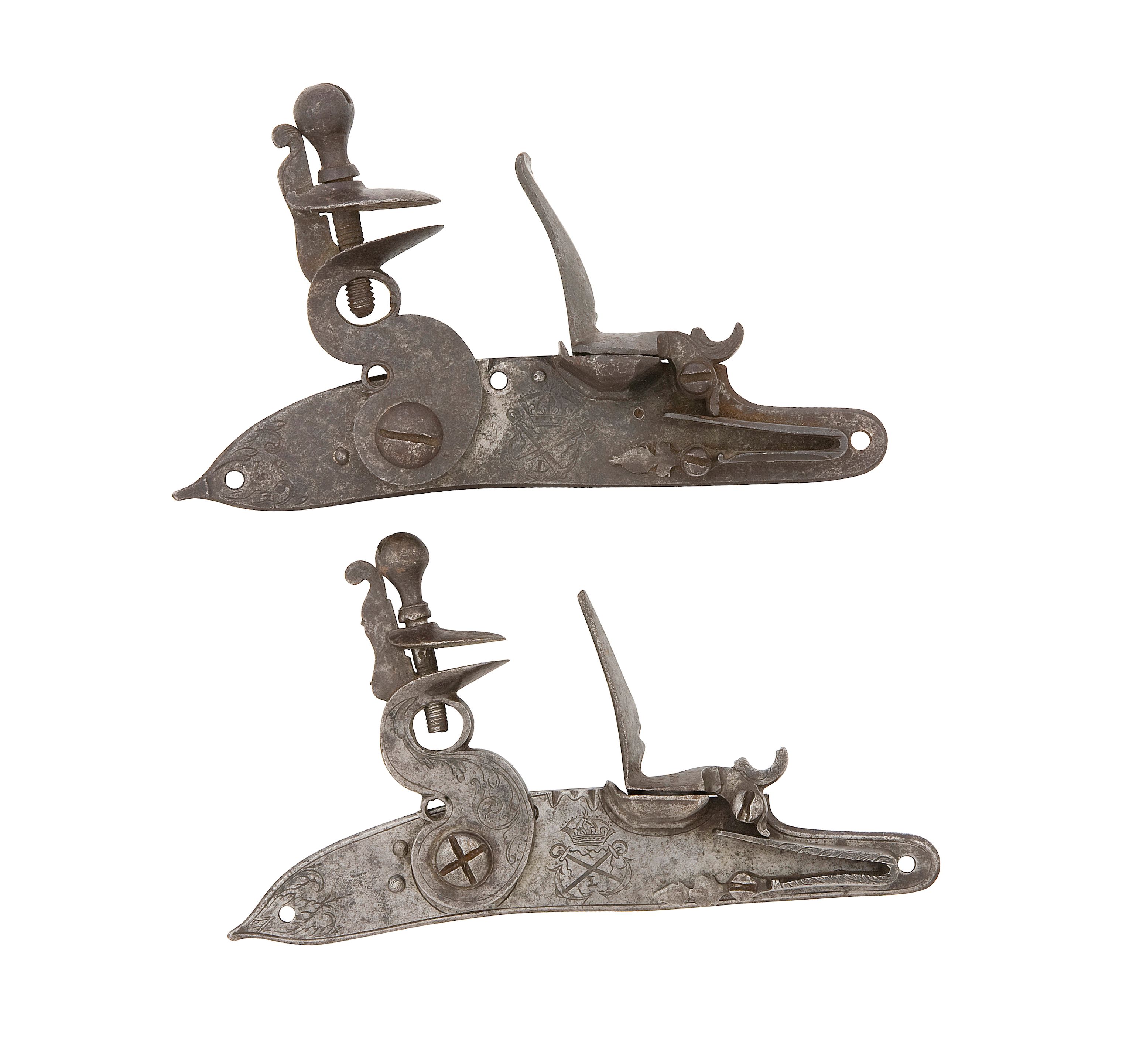 Bonhams A Very Rare French Louis XIV Period Flintlock Mechanism For A bonhams-a-very-rare-french-louis-xiv-period-flintlock-mechanism-for-a