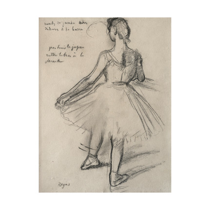 Bonhams Cornette de Saint Cyr : EDGAR DEGAS (1834-1917) Danseuse de dos