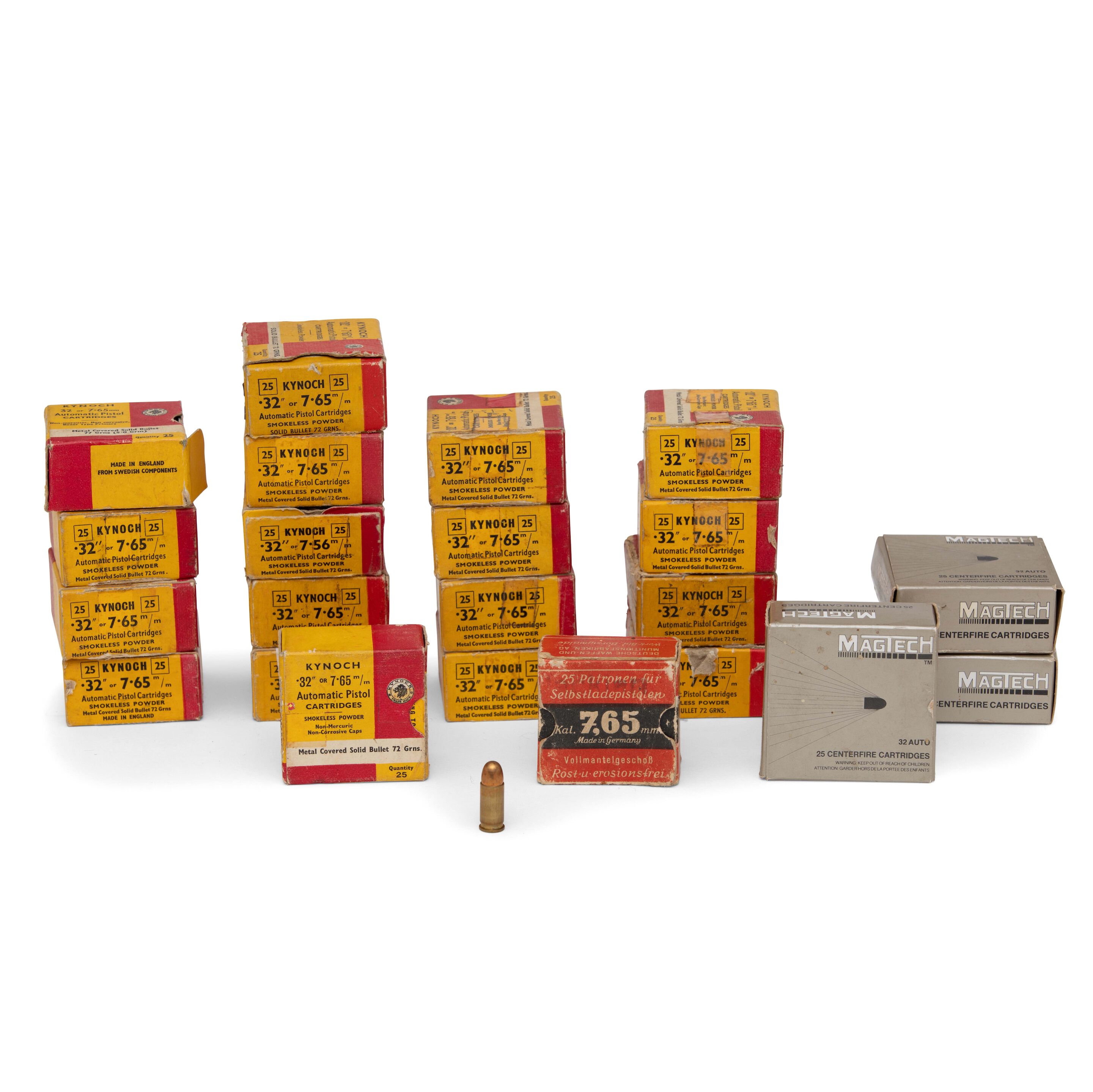 Bm32 Rounds Bonhams : A quantity of .32 ammunition